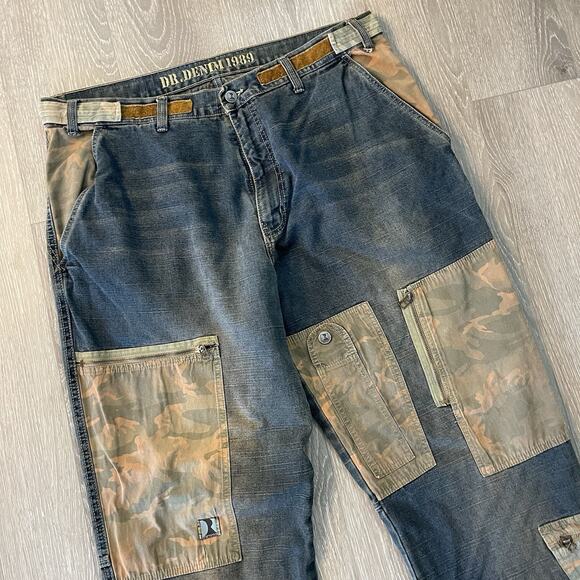 Dr Denim Y2K Baggy Hip Hop Jeans Oversized Wide Leg Men’s 40 - Picture 3 of 12